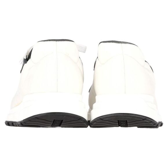 Prada Low Top Sneakers in White Leather - Picture 11 of 12